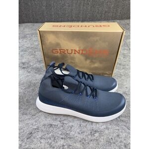Grundens Boat Shoes Men's 14 Navy Blue Lace Up Stain Resistant Casual Outdoor